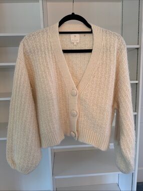 The Westside by Sari Sloans Cropped Knit Cardigan